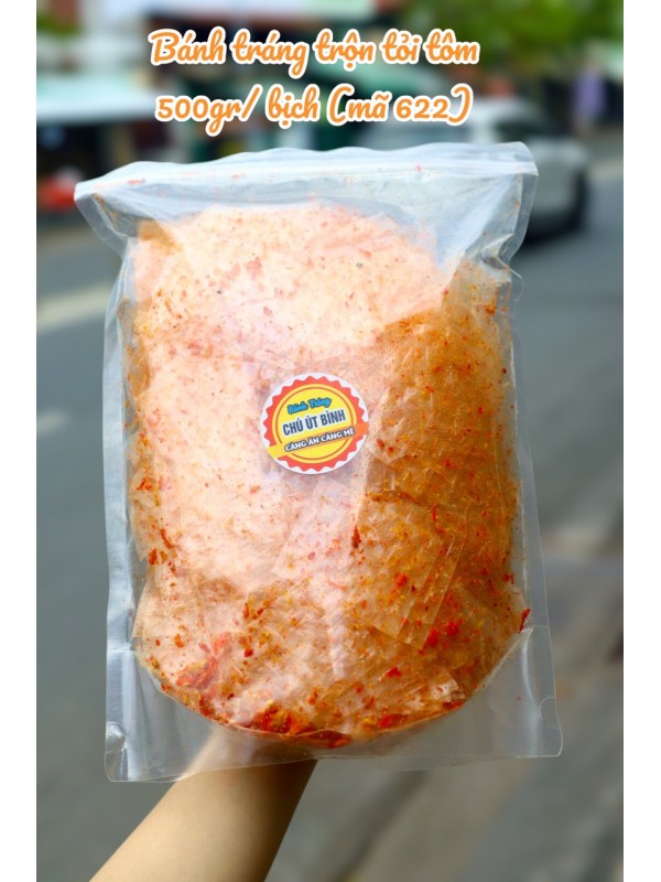 Bánh Tráng Tỏi Tôm Bịch 500gr Mã 622